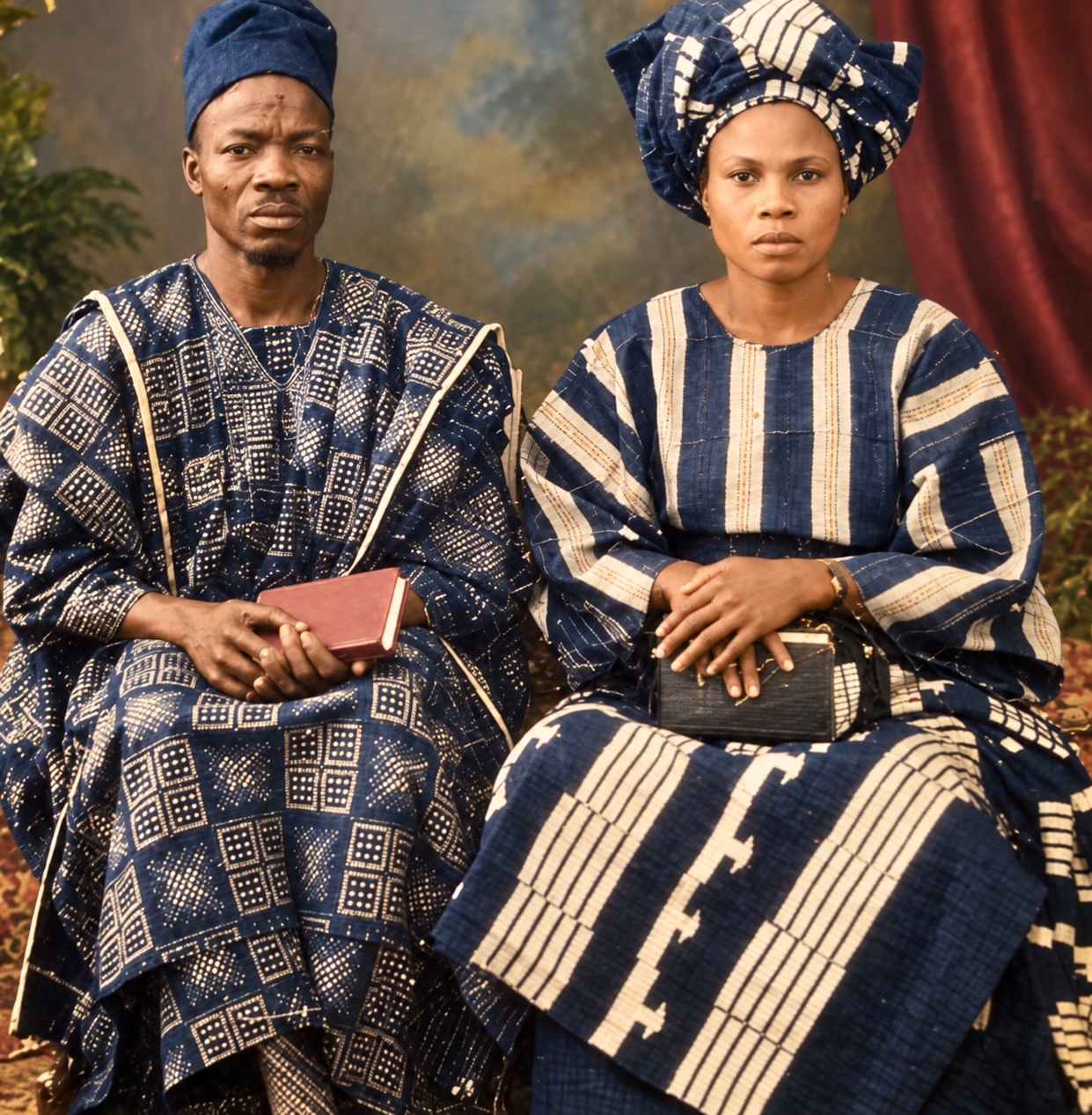 The same portrait restored in colour